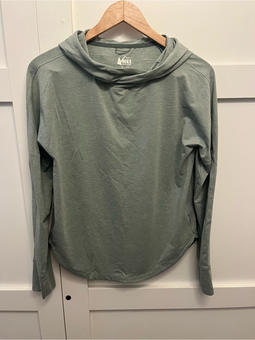 Women's Lightweight Hooded Long-Sleeve Top — Slate